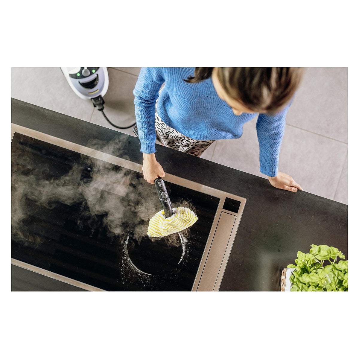 SC 5 EasyFix Iron (wei/schwarz, 2.250 Watt, inkl. Dampfdruck-Bgeleisen)