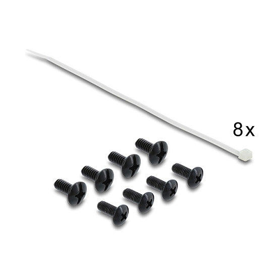19" 1 HE Patchpanel 24 Port Cat.6 mit LED und Entlastungsschiene ungeschirmt schwarz