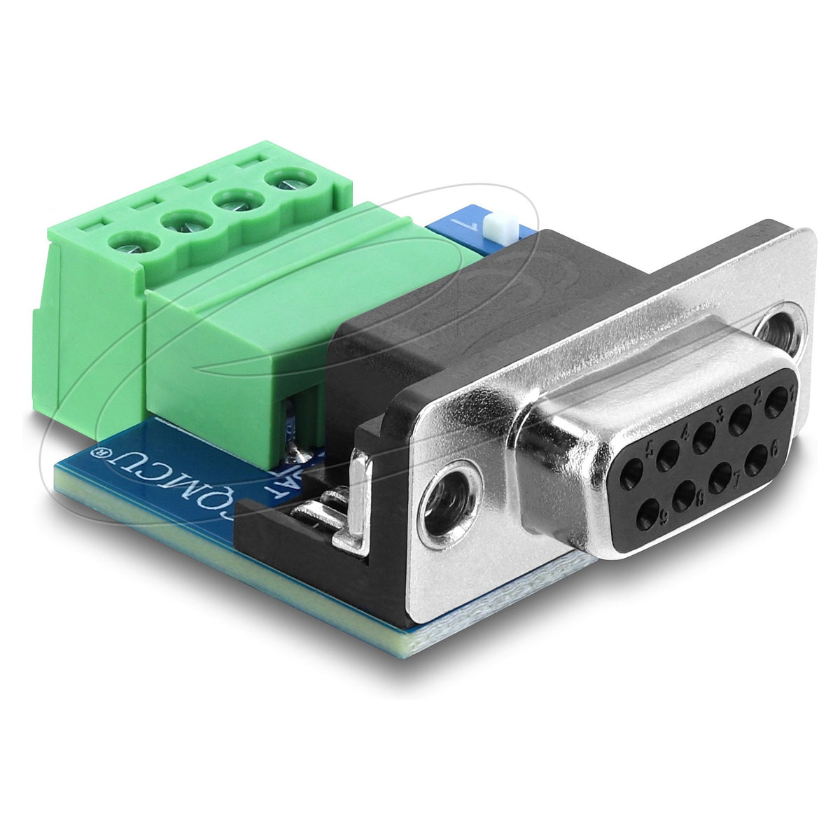 D-Sub 9 Pin Buchse zu 4 Pin Terminalblock Adapter mit DIP-Schalter und 120 Ohm Abschlusswiderstand für CAN / LIN