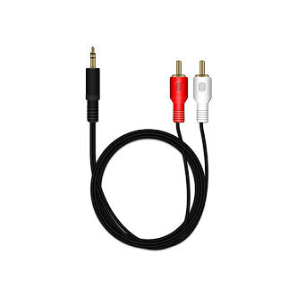 Chinch Anschlusskabel 2x Chinch-Stecker 3.5mm 1m