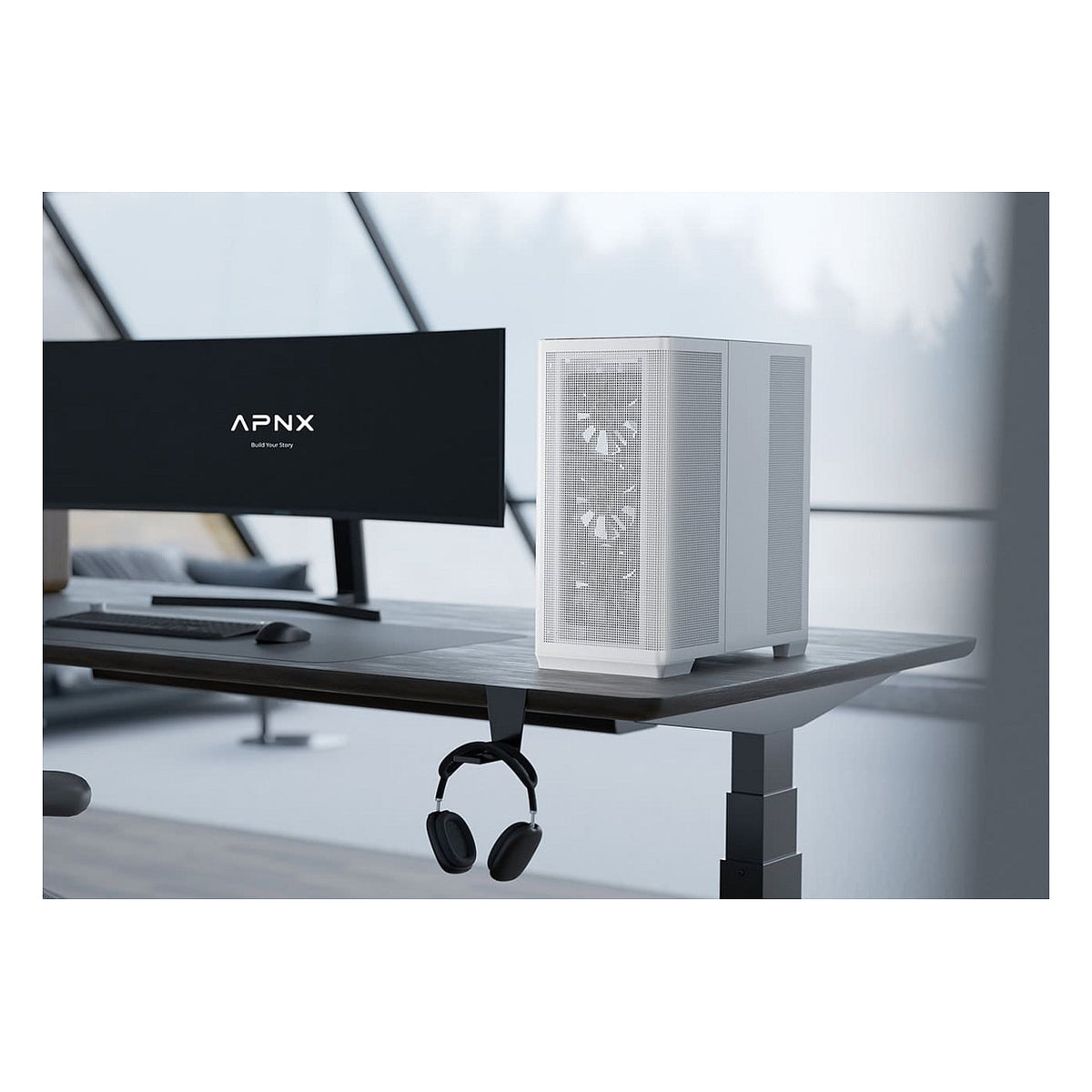 Midi APNX C1-R-WT-V1 (W/MicroATX/MiniITX)