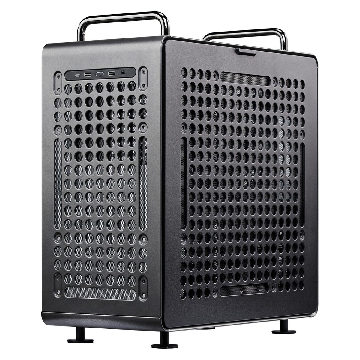 Midi Cooler Master Qube 540 Midi Tower ATX Gehäuse Glasfenster stardust iron