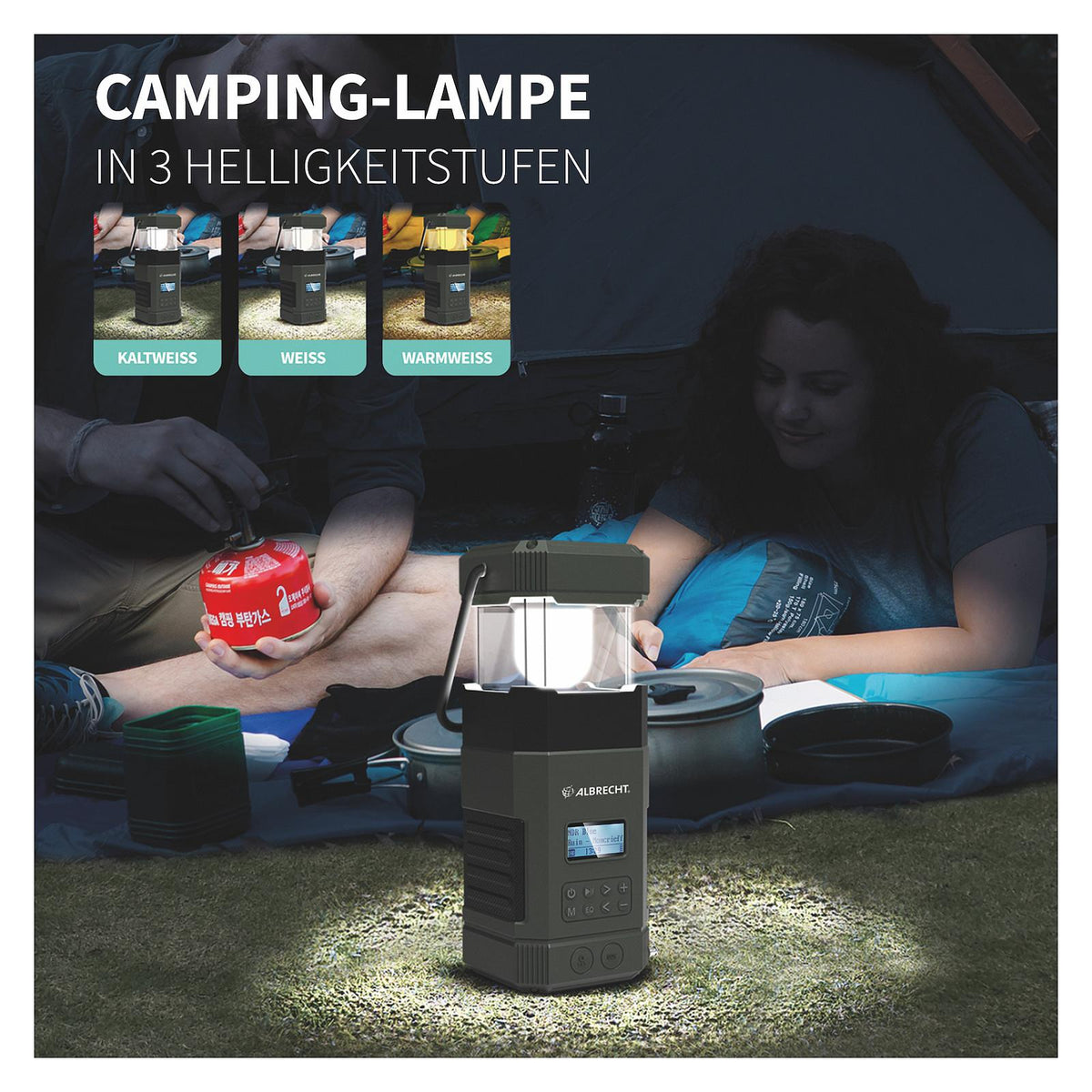 Albrecht DR 114 Outdoor Campingradio DAB+/UKW