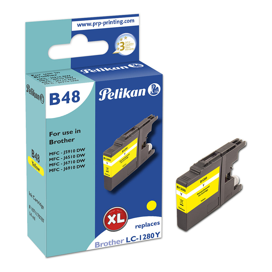 Pelikan Tinte für Brother LC1280XL Y