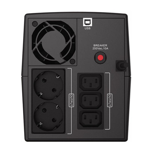 CONCEPTRONIC USV 1500VA/900W/2xSchuko/3xIEC/USB/RJ45/AVR sw