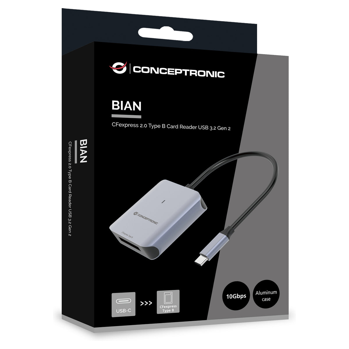 Kartenleser USB-C3.2->CFEXPRESS2.0 TypB schwarz
