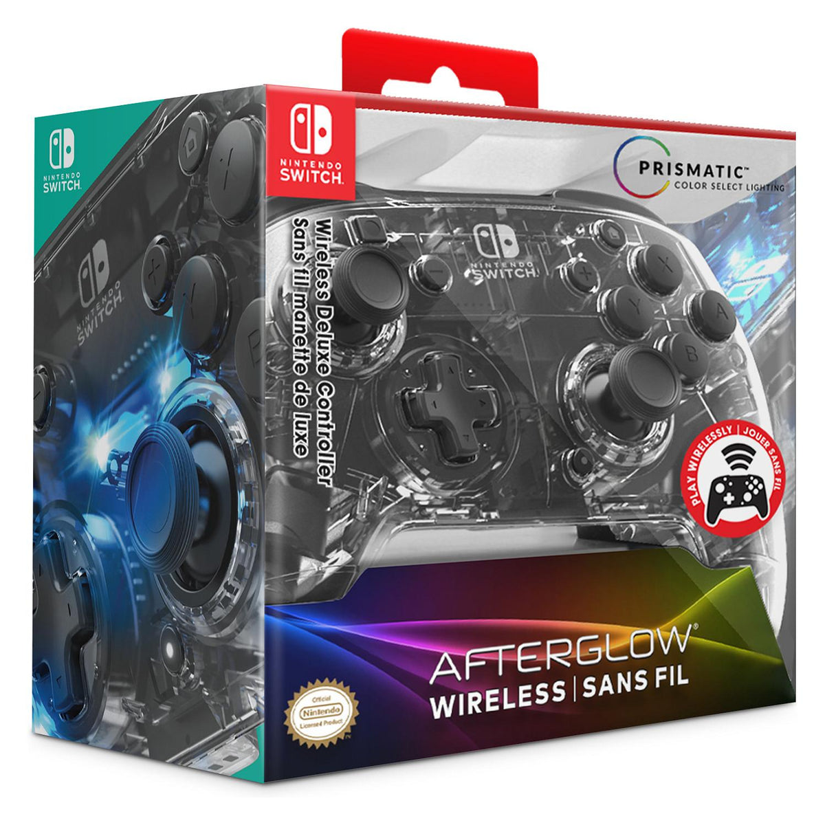 PDP Nintendo Switch Controller Wireless durchsichtig