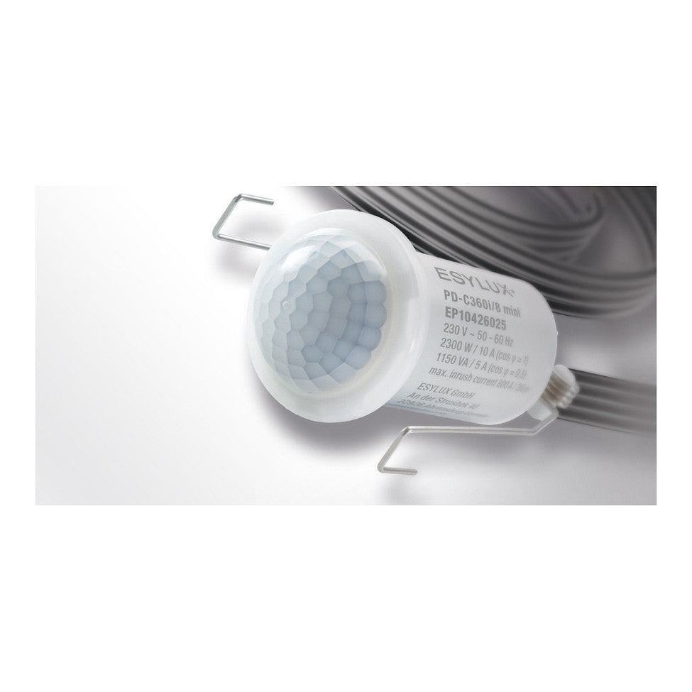 ESYLUX Decken.- PD-C360i/8 mini KNX wei Einbau-Prsenzmelder 360, EP10426155