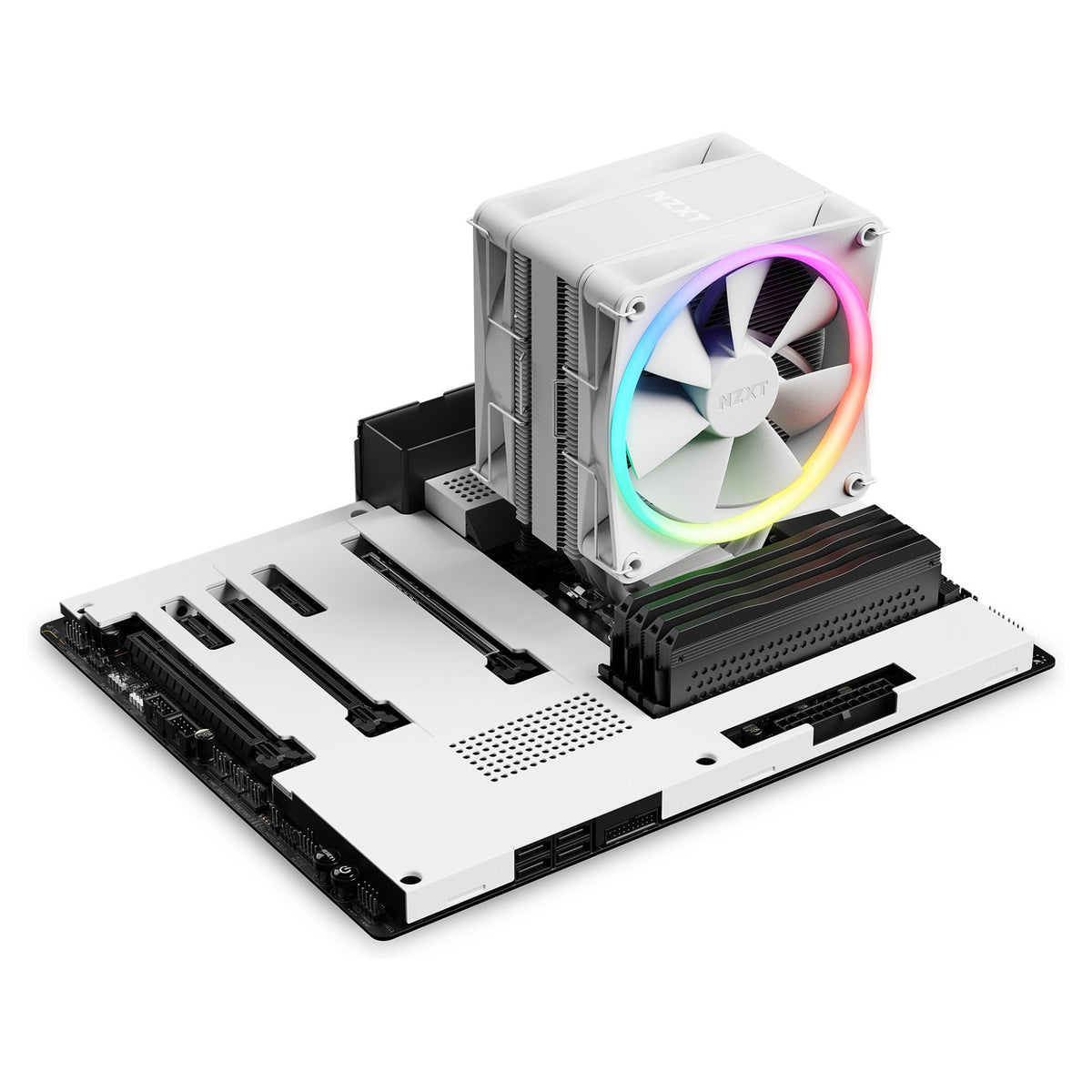 K NZXT T120-Serie CPU-Kühler RGB White 120mm RC-TR120-W1
