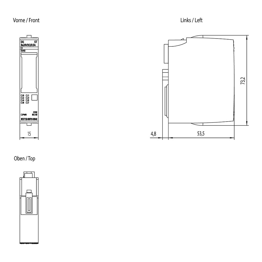 SIEM Siemens 6ES7132- 6ES7132-6BF01-0BA0 6BF01-0BA0 ET 200SP Simatic Digitales