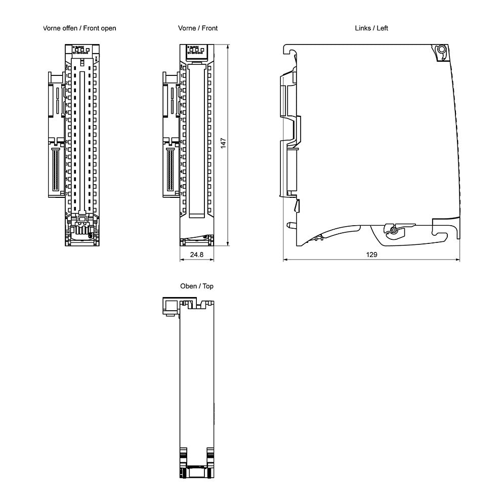 SIEM 6ES7521-1BH10-0AA0 SIMATIC S7-1500, Digitaleingabemodul DI 16 x DC24V, 16 K