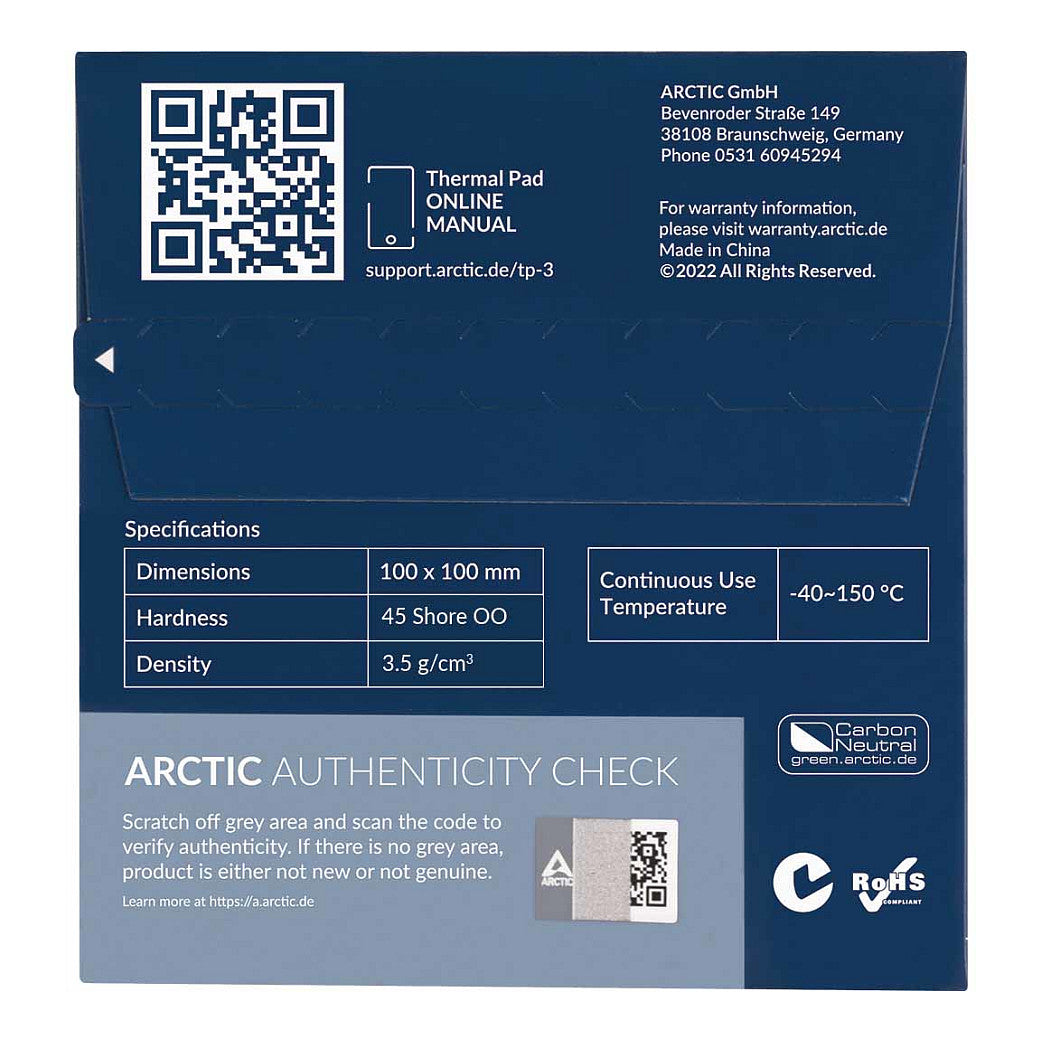 K ARCTIC TP-3 Thermal Pad