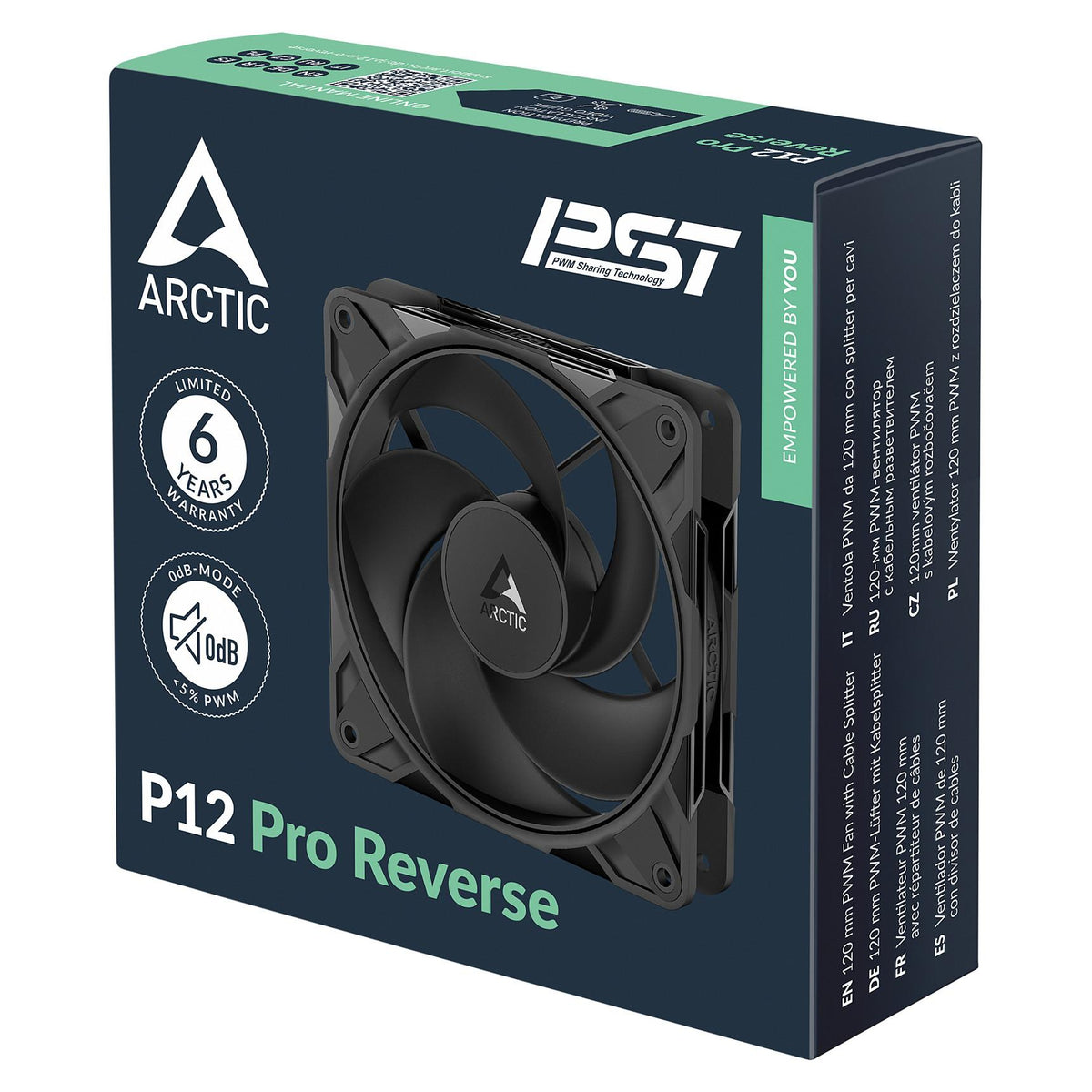 ARCTIC P12 Pro Reverse - 3 Pack Schwarz