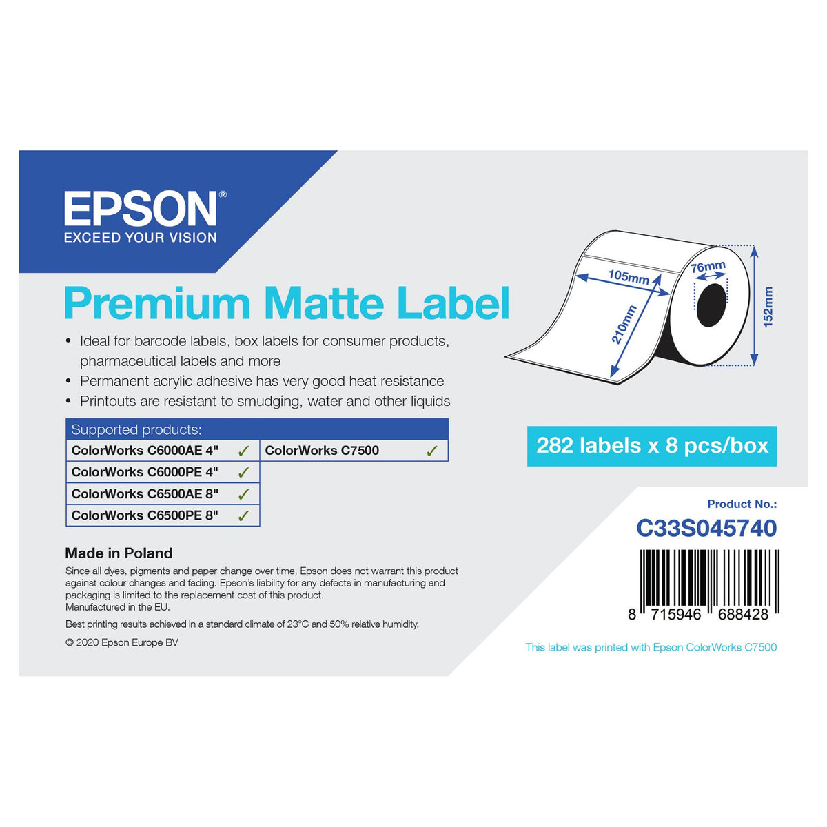 Epson C33S045740 Gesundheitswesen, Logistik, Pharmacy