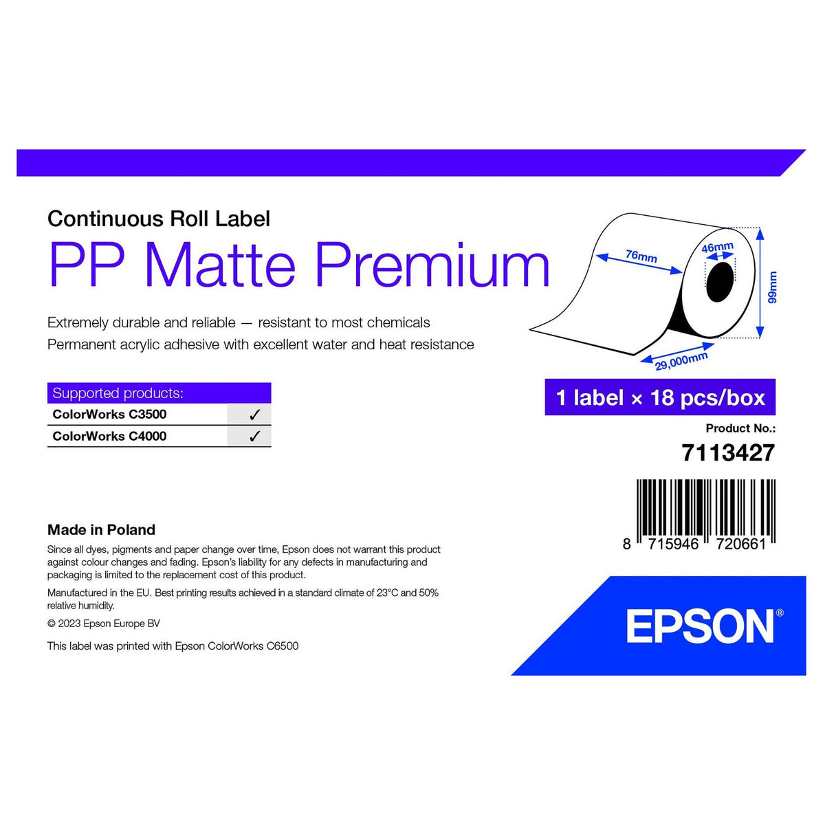 Epson 7113427 Universal