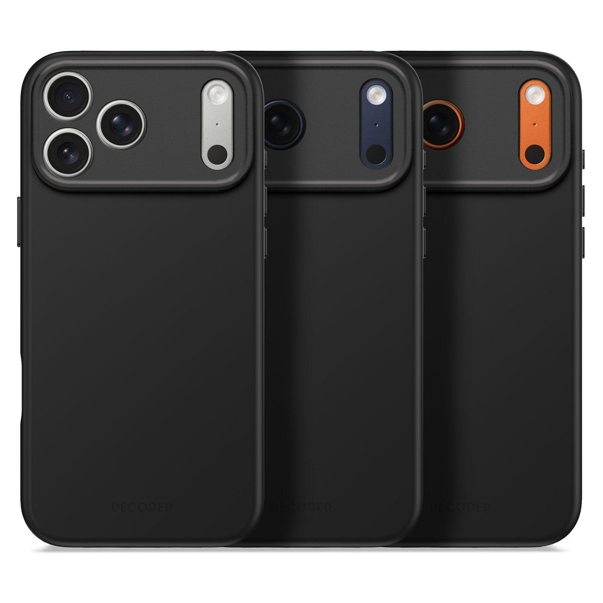 Decoded AntiMicrobial Silicone Backcover iP 17 Pro Max Black
