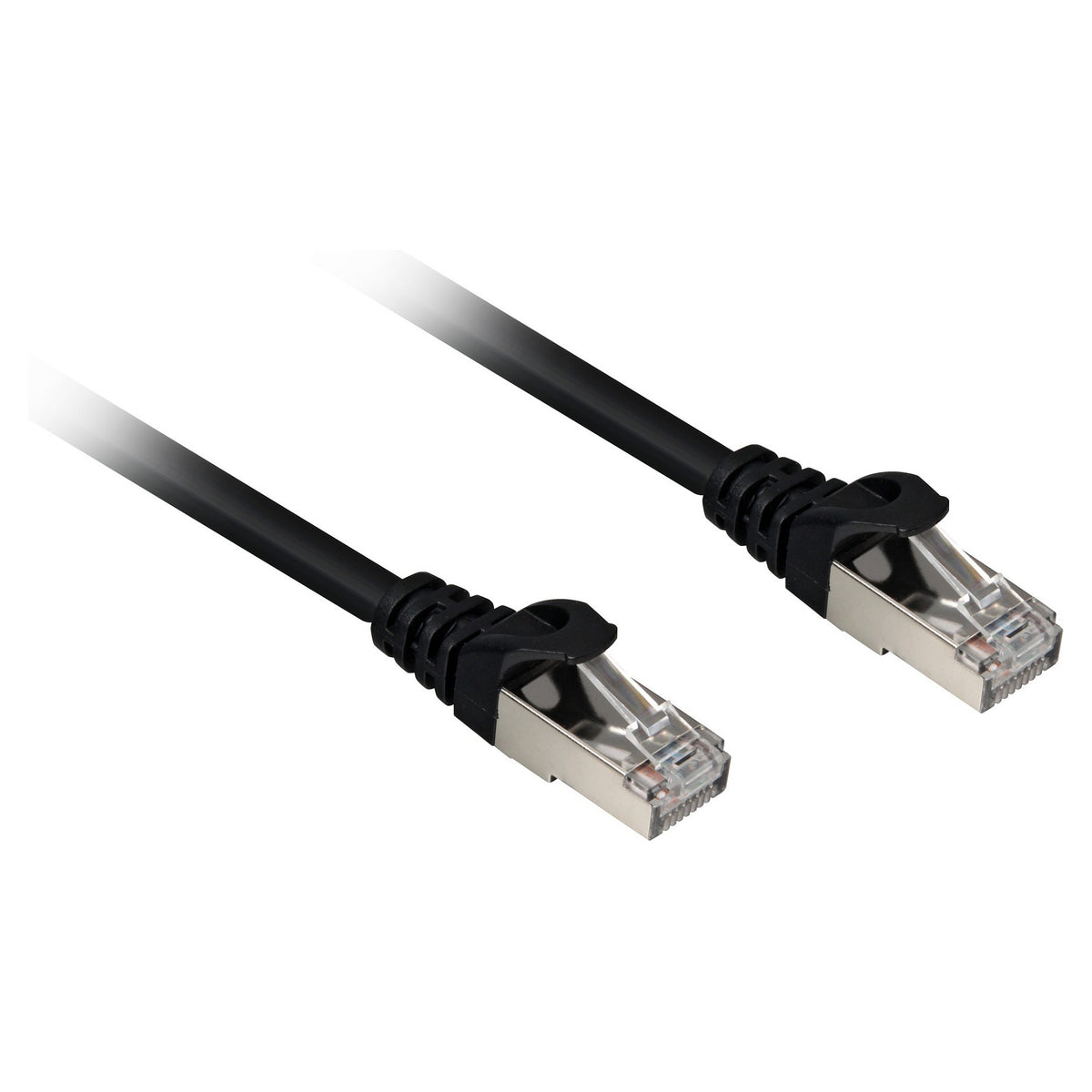 Sharkoon Patchkabel RJ45 Cat.6a SFTP (schwarz, 25 cm, LSOH (Halogenfrei))