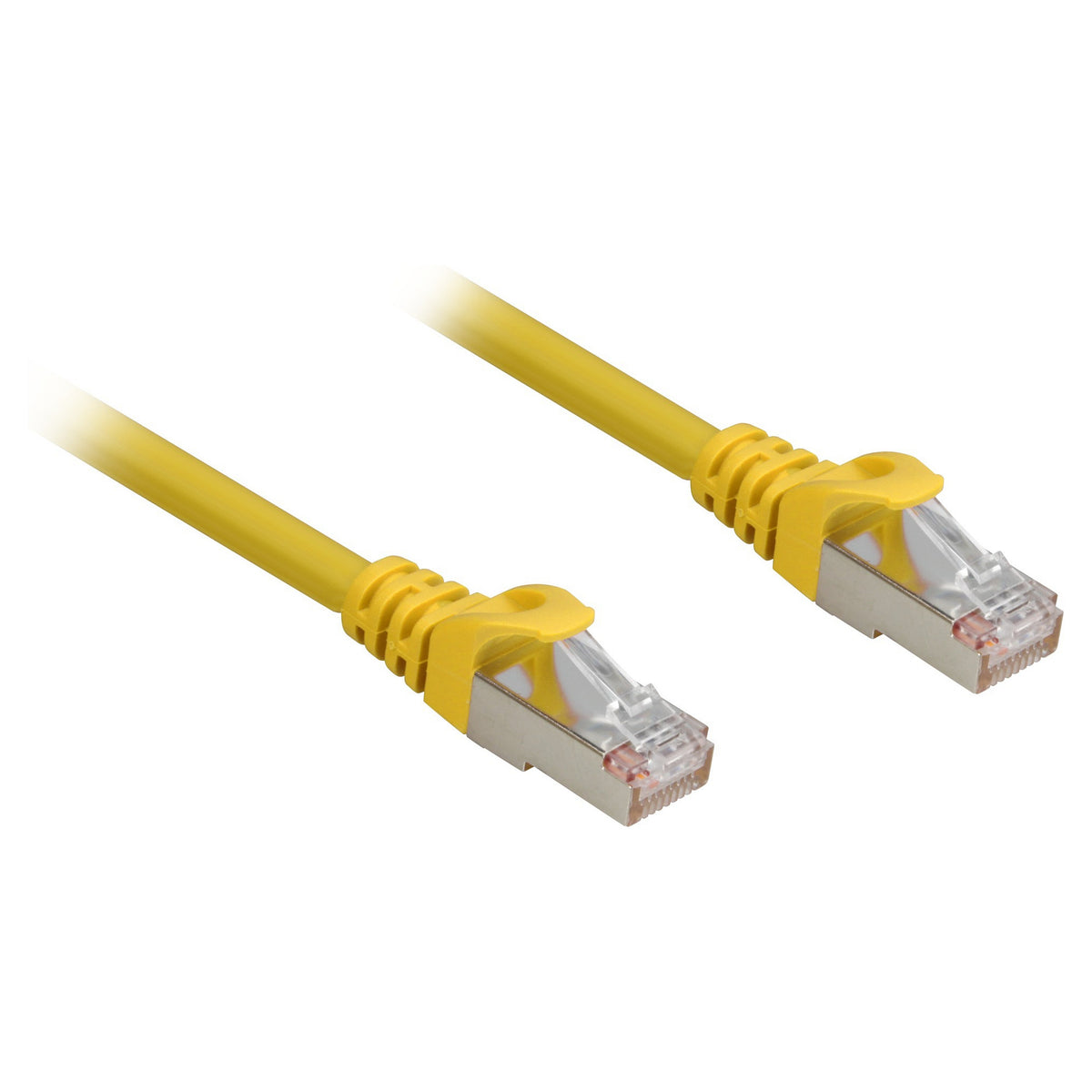 Sharkoon Patchkabel RJ45 Cat.6a SFTP (gelb, 50 cm, LSOH (Halogenfrei))