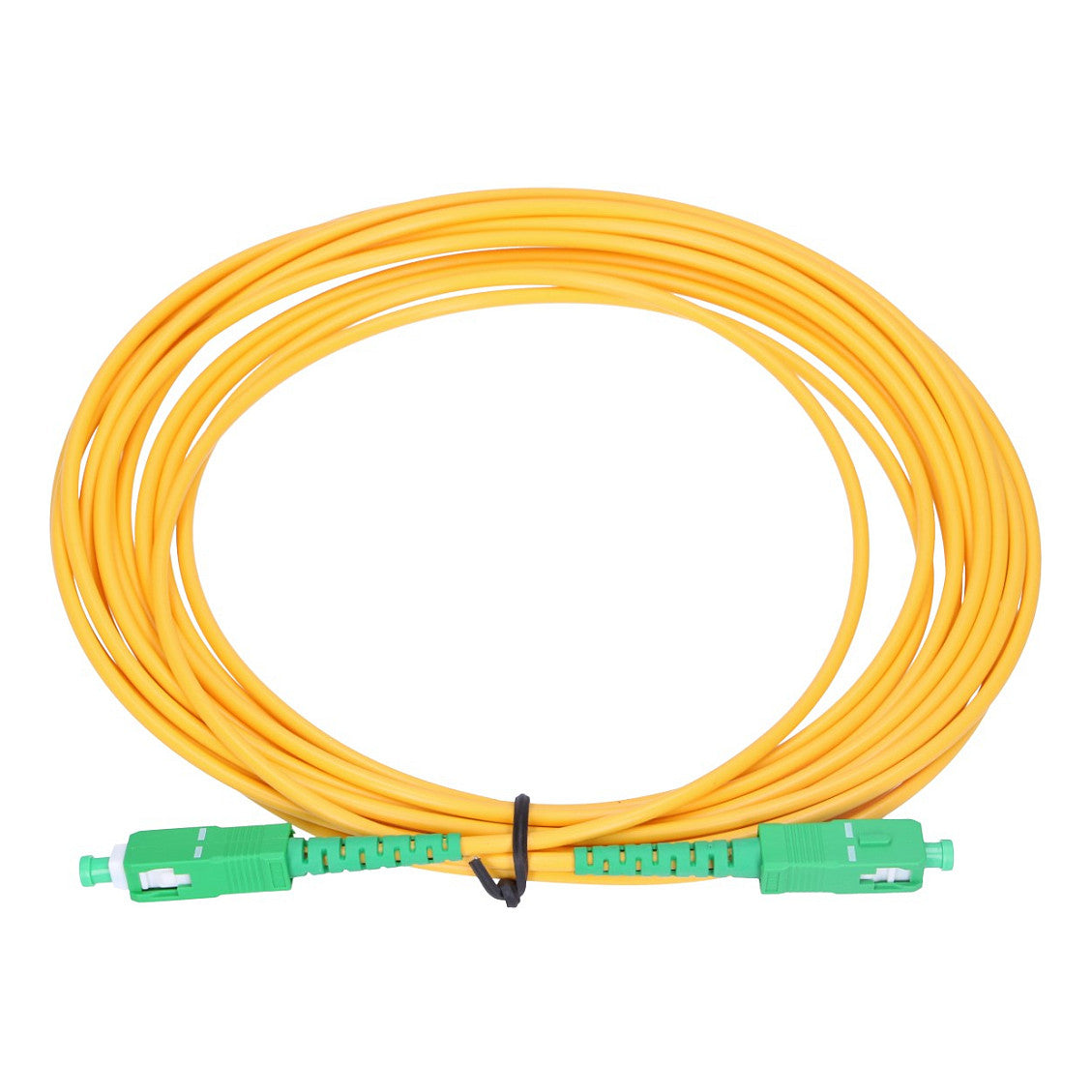 Extralink Patchcord SC/APC zu SC/APC, Einzelmodus, Simplex, G.657A1, 3mm, 5m