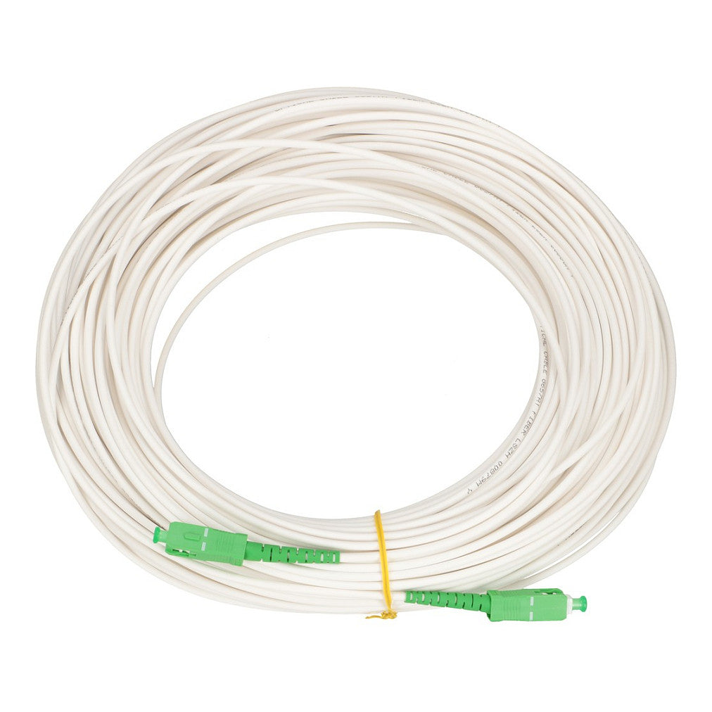 Extralink Patchkabel SC/APC-SC/APC, LSOH, Einzelmodus, Simplex, G.657A2, 3mm, 10m, weiß