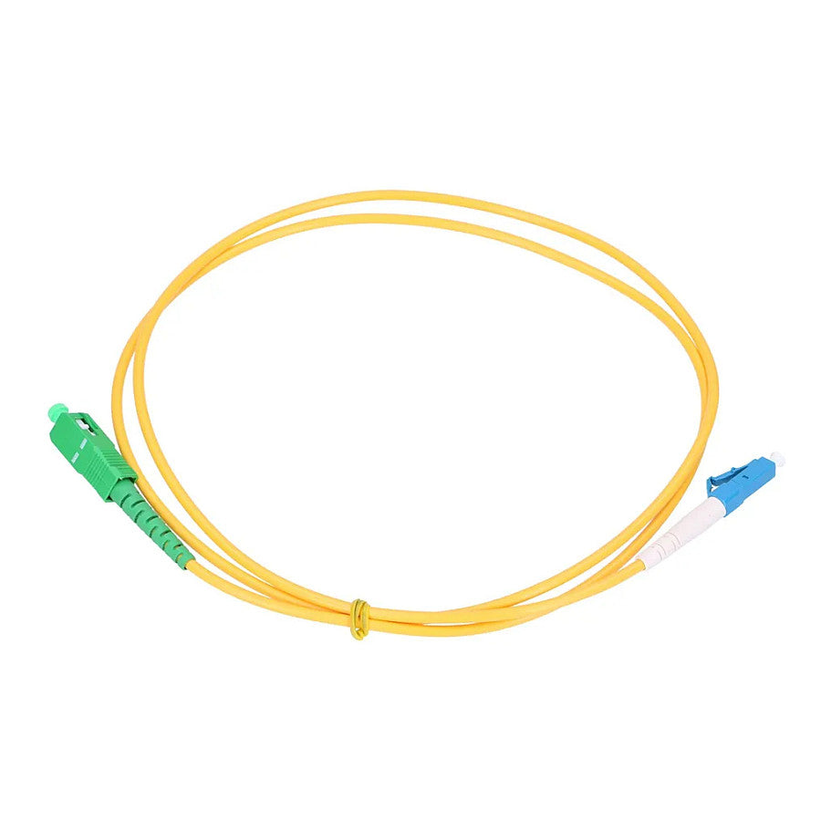 Extralink Patchkabel SC/APC zu LC/UPC, Einzelmodus, Simplex, G657A, 3mm, 2m