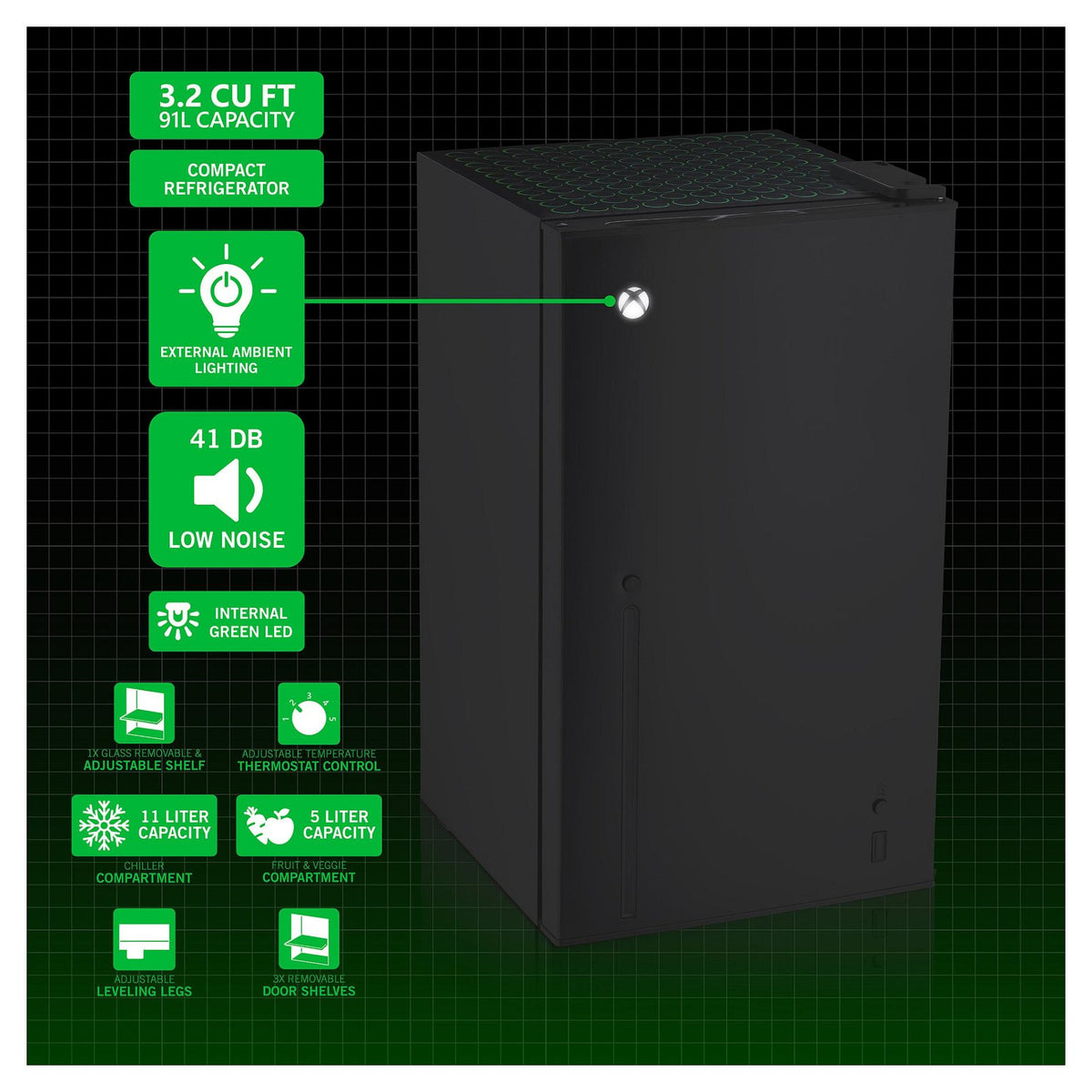 Ukonic Kühlschrank XBOX 91L inkl. Eisfach