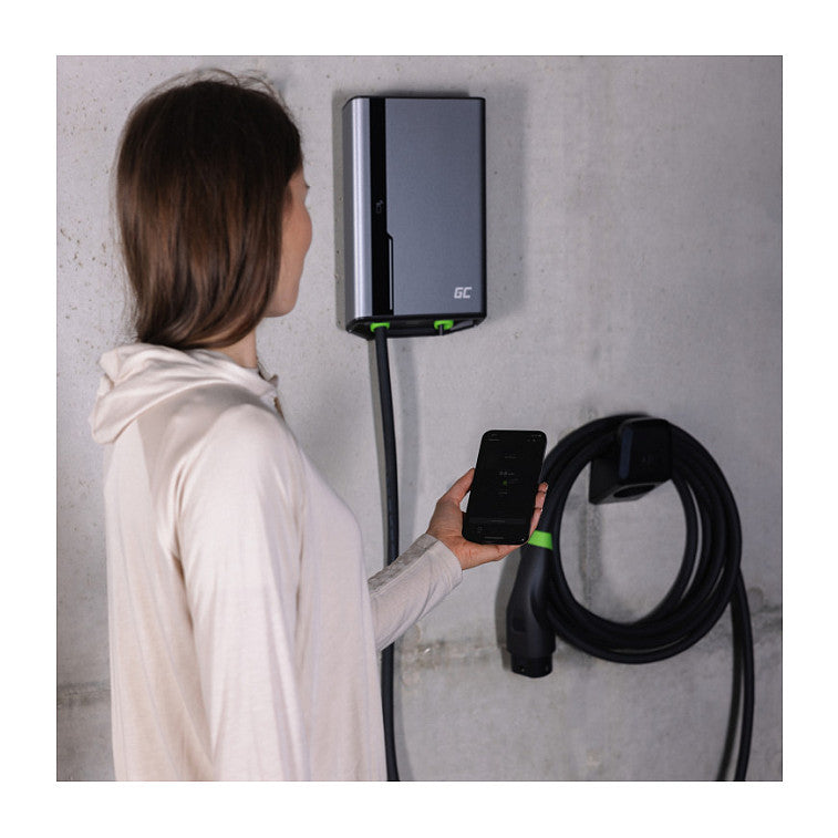 Green Cell Habu Holder - EV charging cable holder for the TYPE 2 plug