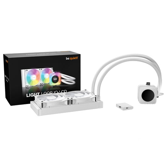 K be quiet! Light LOOP IO LCD 240 mm White Wasserkühlung für Intel/AMD