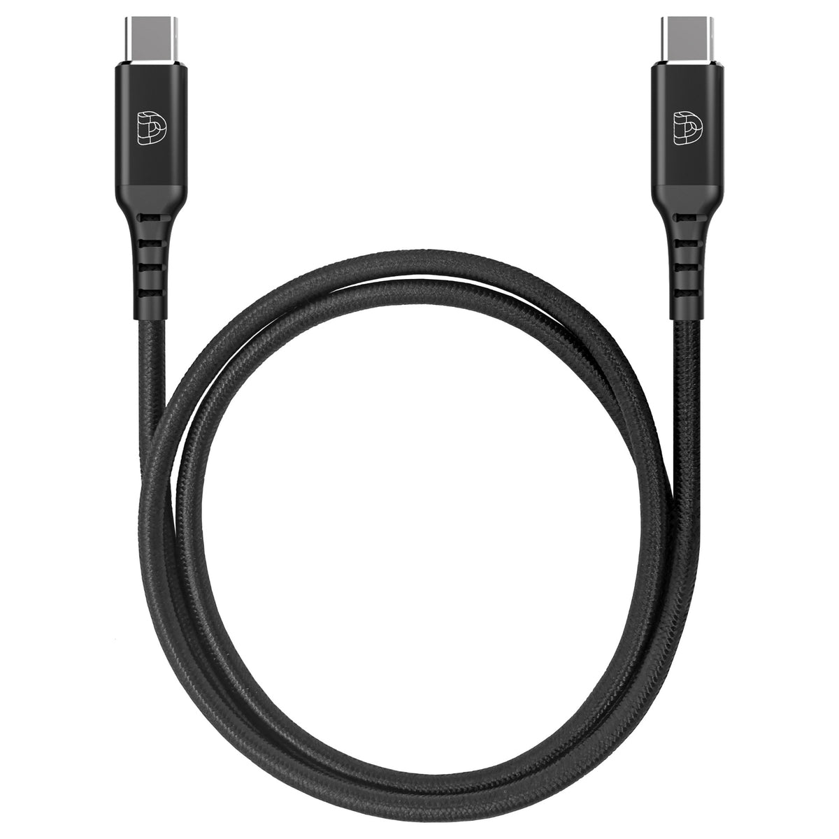 DEQSTER Ladekabel USB-C auf USB-C, Schwarz, 1m