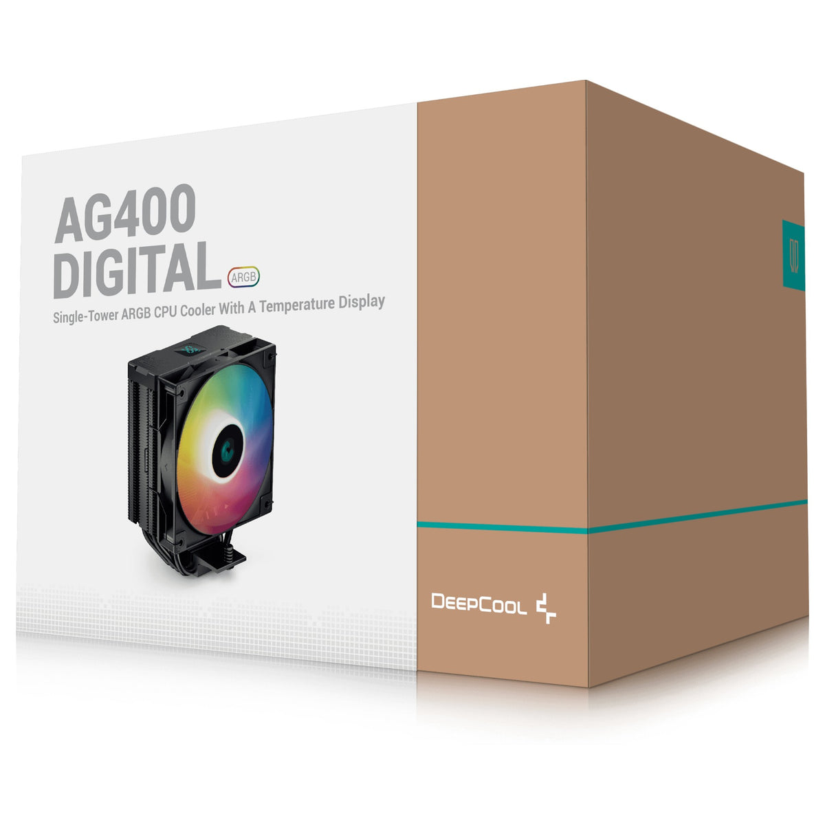K DeepCool AG400 DIGITAL A-RGB Black Air Cooling