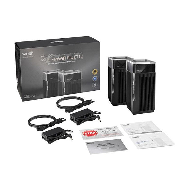 ASUS WL-Router ZenWiFi Pro ET12 AXE11000 Tri-Band WiFi6E 2PK