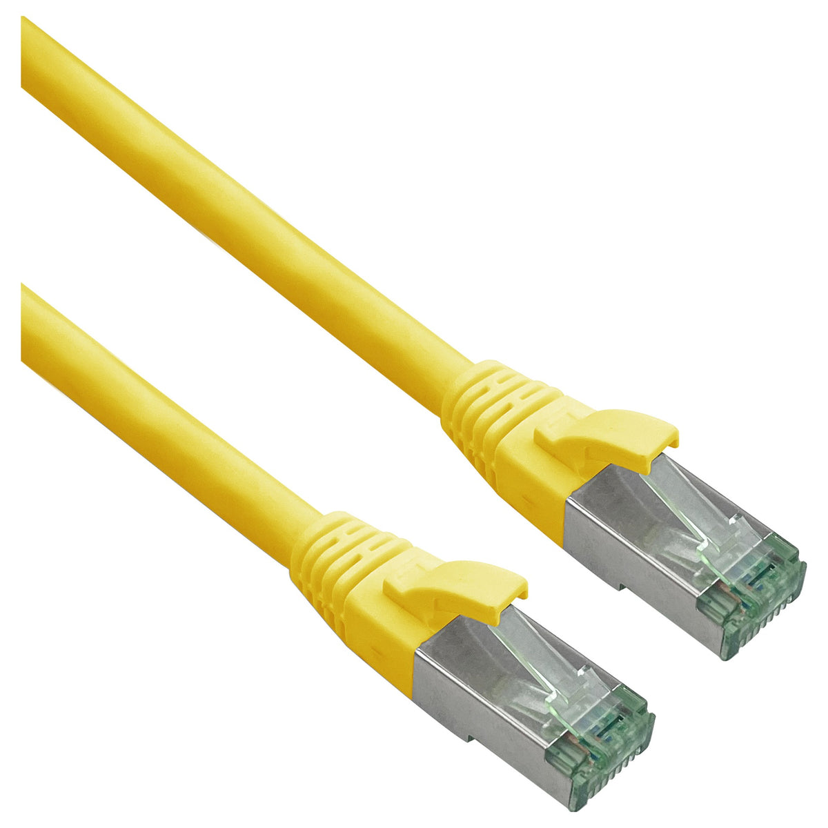 helos Patchkabel Cat.6a Superflex Cat.7 Rohkabel GHMT AWG 26/7 gelb 0,50m