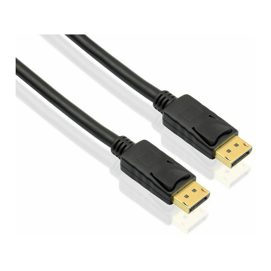 helos Anschlusskabel, DisplayPort Stecker/Stecker, 4K 3,0m, schwarz