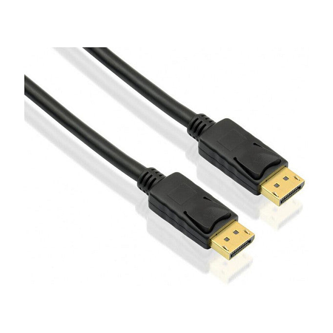 helos Anschlusskabel, DisplayPort Stecker/Stecker, 4K 1,0m, schwarz