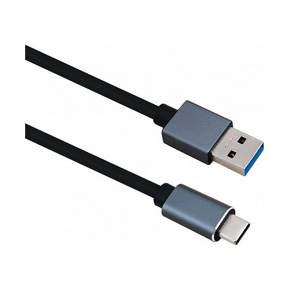 helos Anschlusskabel, USB 3.1 A Stecker/ USB Type-C St., PREMIUM, 1,0m, schwarz