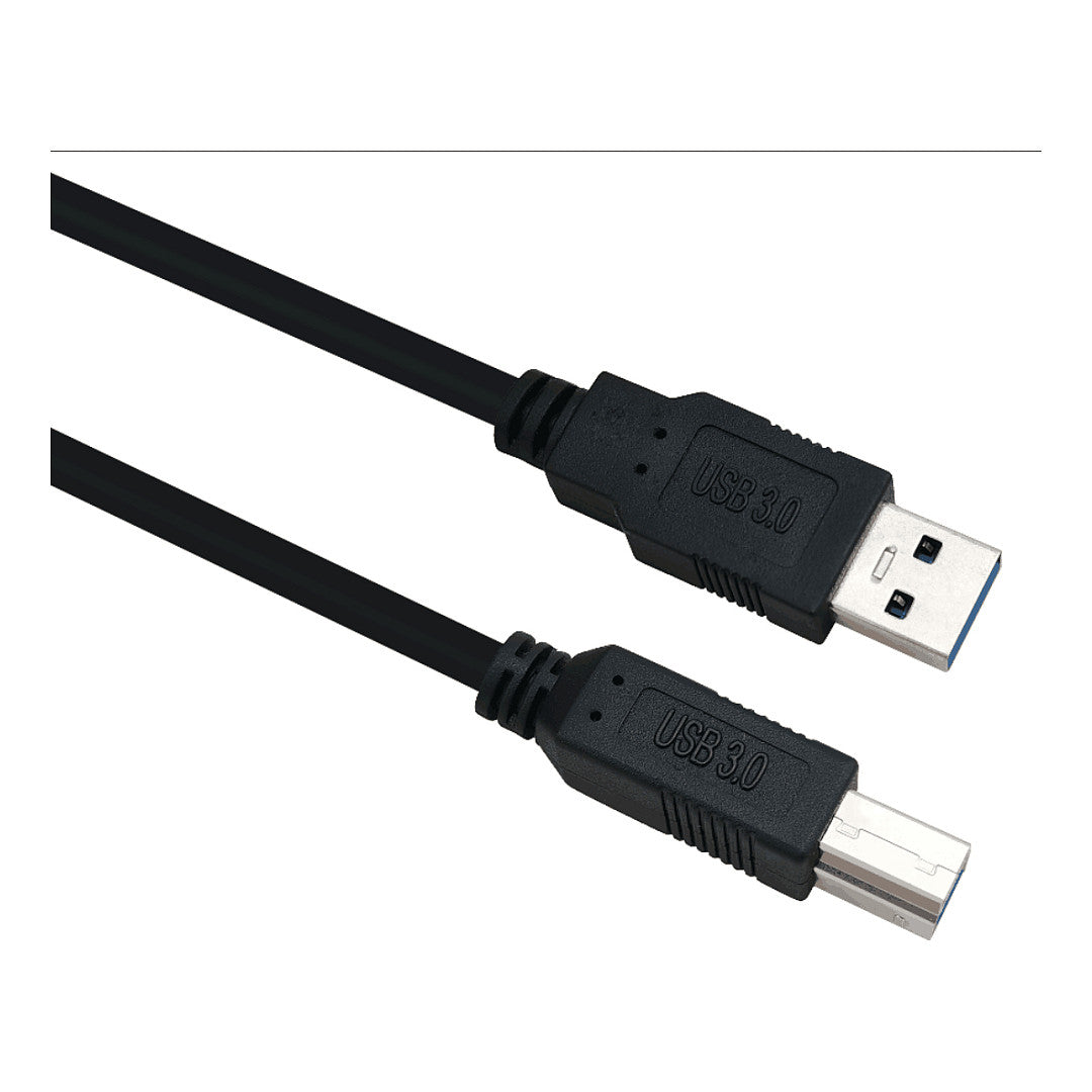 helos Anschlusskabel, USB 3.0 A Stecker/B Stecker, 1,0m, schwarz