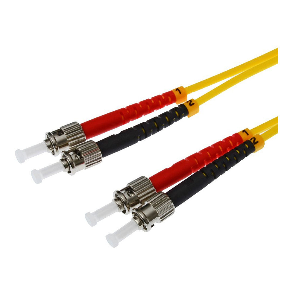 helos LWL OS2 Patchkabel Duplex LSZH 3,0mm ST/ST gelb 2,0m