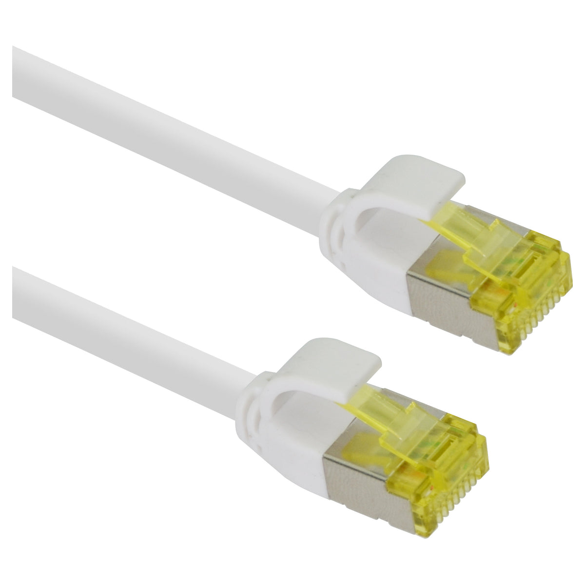 helos Patchkabel Cat.6a TPE Ultraslim GHMT AWG 28/7 weiss 7,5m