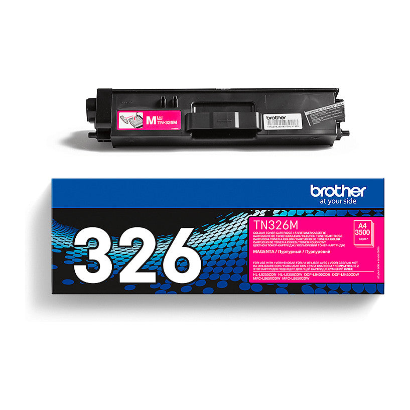 Brother Toner TN-326M Magenta bis zu 3.500 Seiten nach ISO 19798