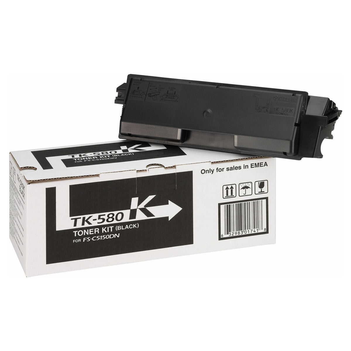 Kyocera Toner TK-580K Schwarz bis zu 3.500 Seiten gem. ISO/IEC 19798