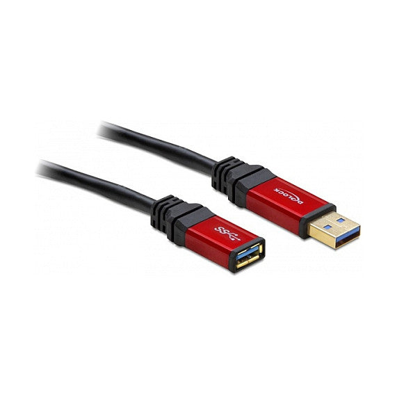 USB 5 Gbps Verlängerungskabel Typ-A Stecker zu USB 5 Gbps Typ-A Buchse 1 m Premium