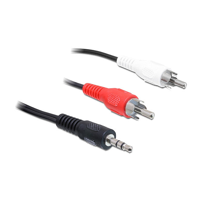 Kabel Audio 3,5 mm Klinkenstecker > 2 x Cinch Stecker 10 m