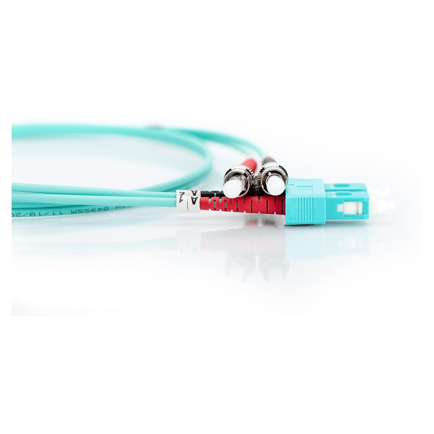 DIGITUS LWL Patchkabel ST -> SC 2.00m Multimode Duplex OM3