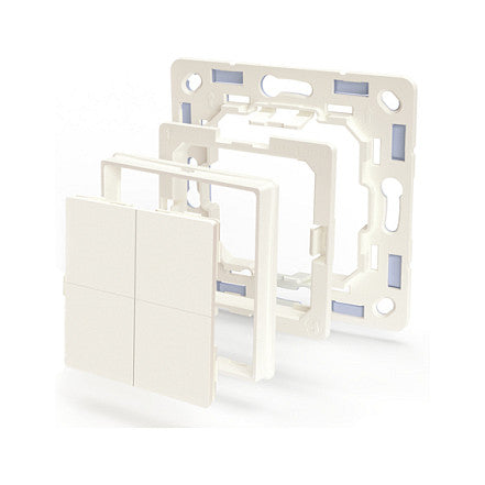 Shelly Plug & Play "BLU Wall" Switch 4 Adapter Legrand & Shelly Weiß