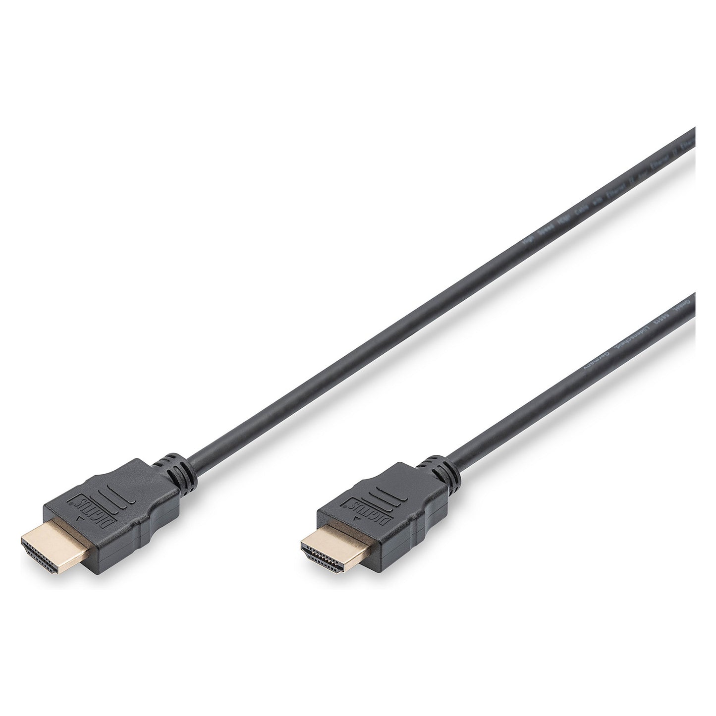 DIGITUS HDMI Anschlusskabel High Speed mit Ethernet 2m schw.