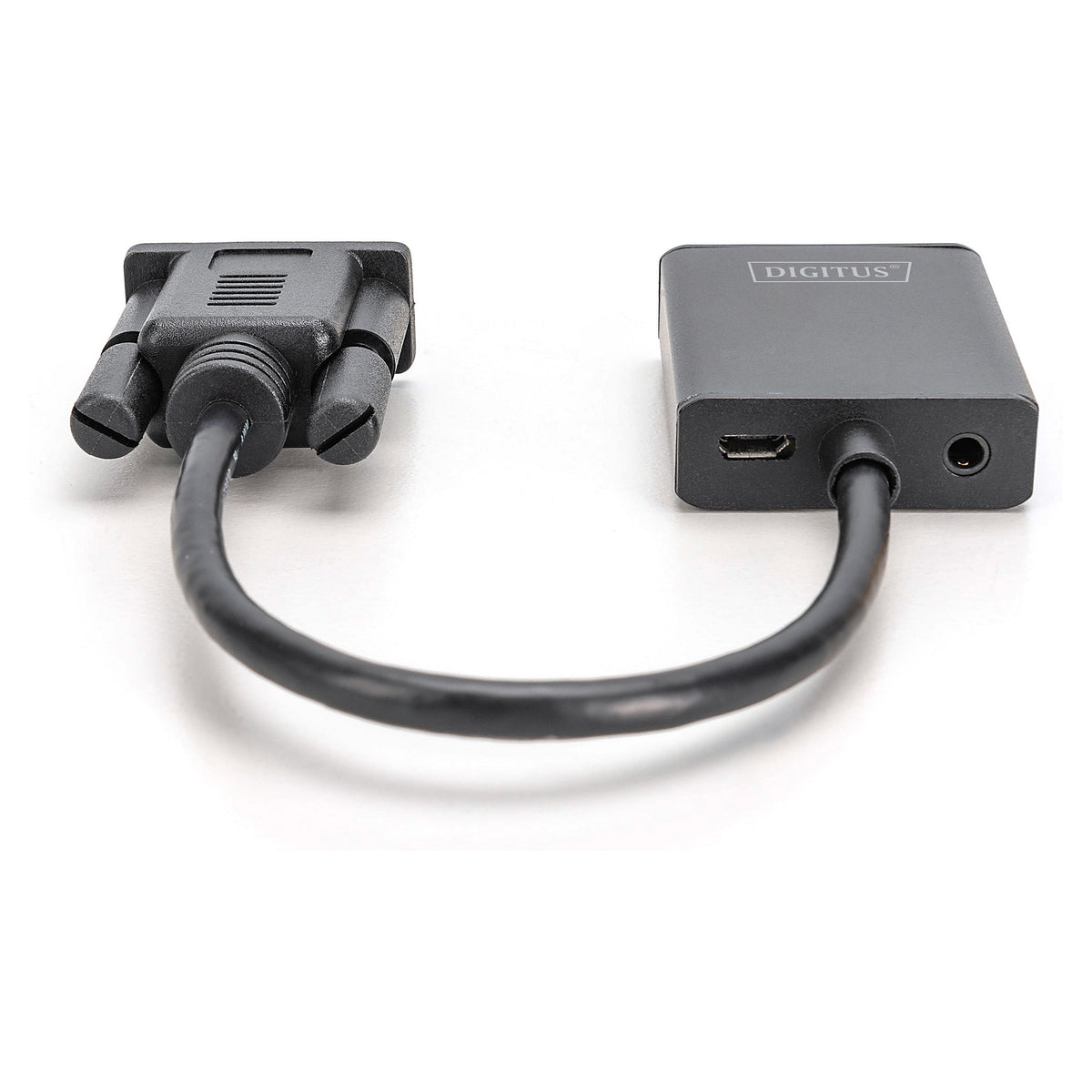 DIGITUS Konverter VGA > HDMI + Audio Full HD 1080p schwarz