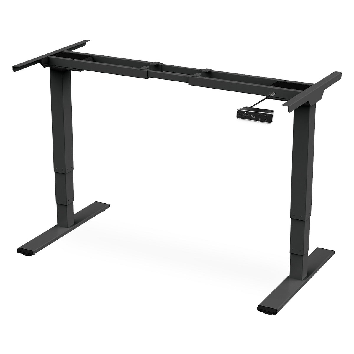 DIGITUS Elektrisch höhenverstellbares Tischgestell, Dual-Motor, 3-Stufen, Schwarz