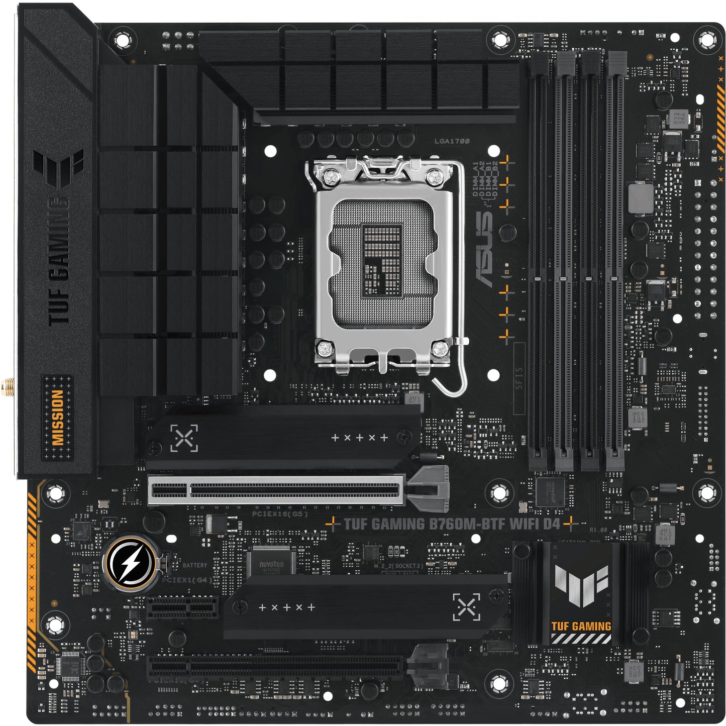 Carte graphique ASUS TUF B760M-PLUS GAMING BTF mATX D4 1700