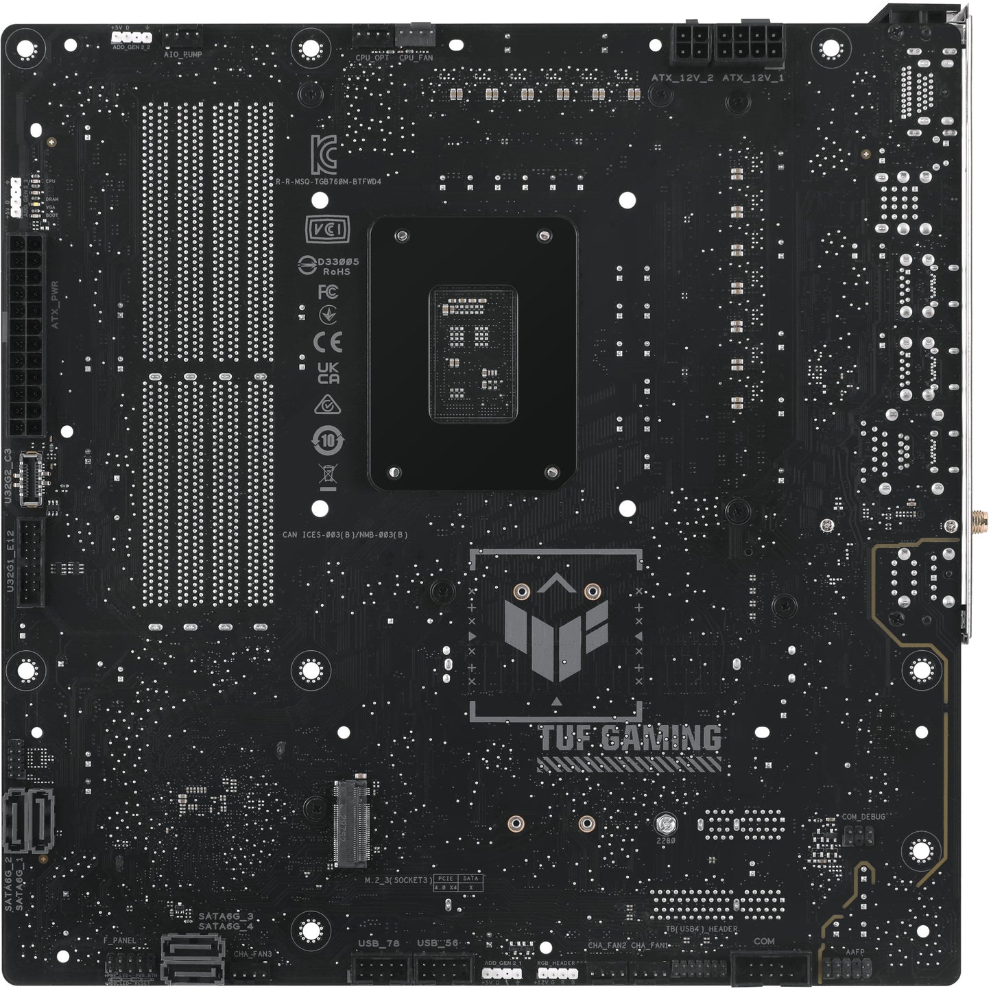 Carte graphique ASUS TUF B760M-PLUS GAMING BTF mATX D4 1700