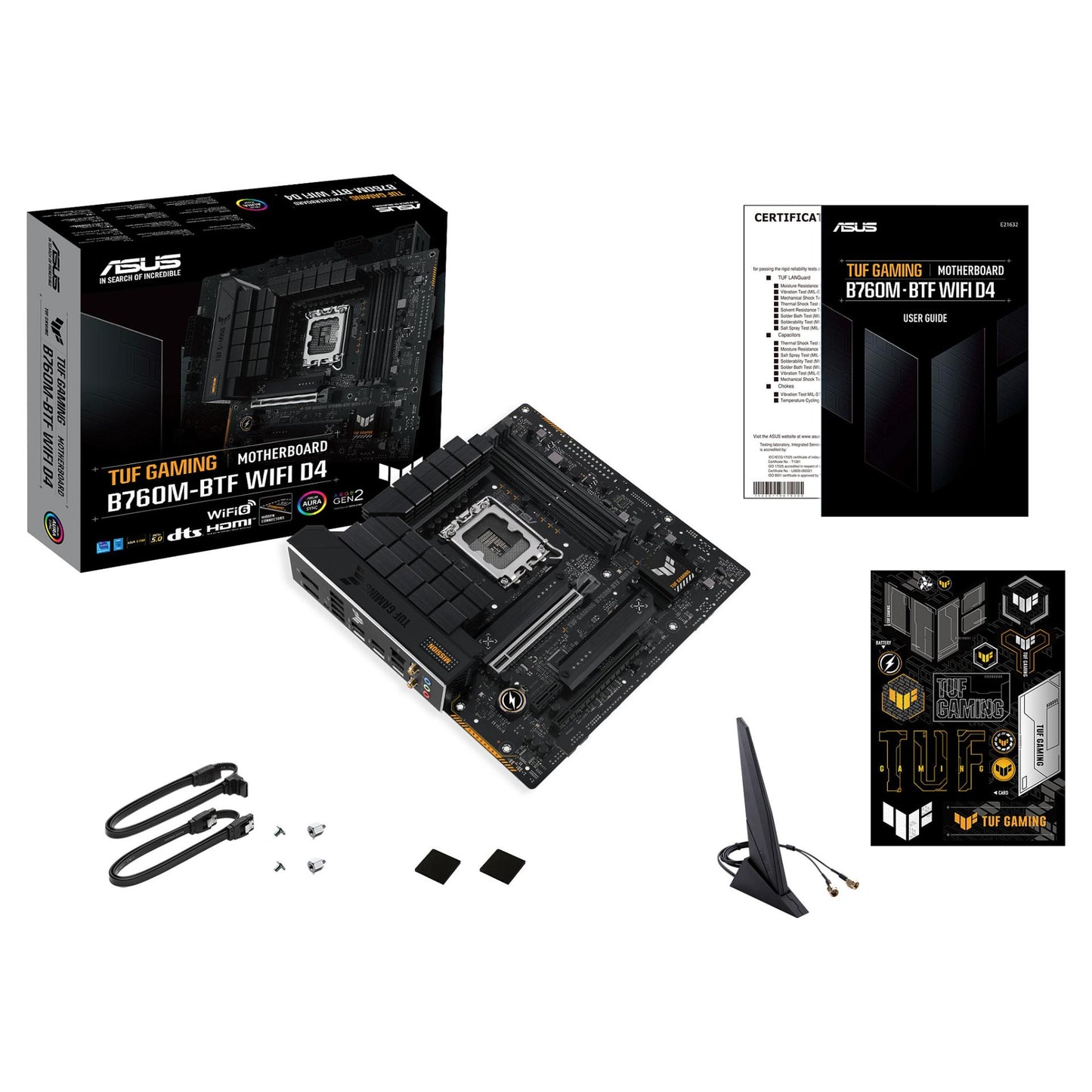1700 ASUS TUF B760M-PLUS GAMING BTF mATX D4
